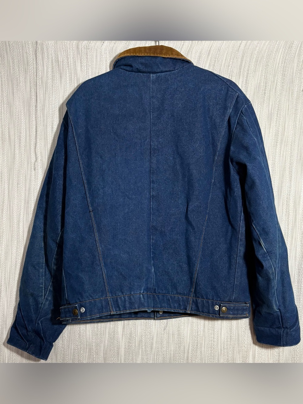 Vintage Key Imperial Blanket Lined Blue Denim Chore Jacket Coat - Picture 2 of 4